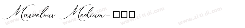 Marvelous Medium字体转换